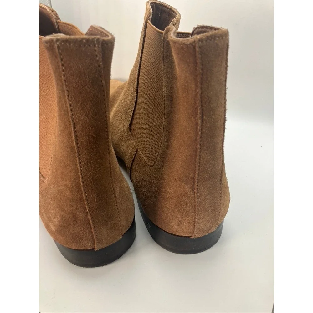 Express Chelsea Boots Mens 11 Brown  Suede Leather Slip On Ankle Boots